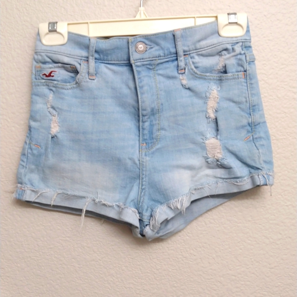Hollister Distressed Jean Booty Shorts